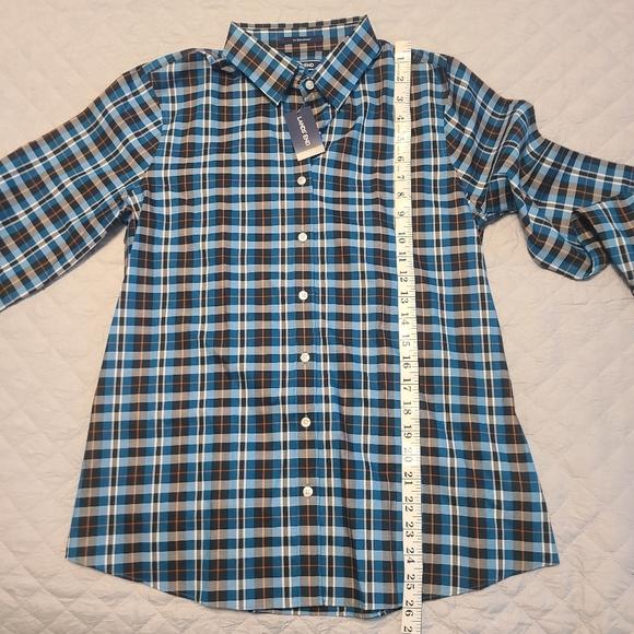 NWT Land's End Women Dress Office Work Trendy Non-iron Cotton Plaid Shirt Size 6 - Picture 8 of 8